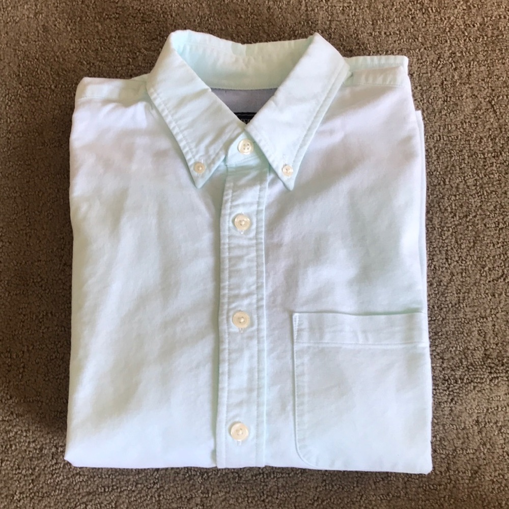 Abercrombie and Fitch mint oxford shirt
